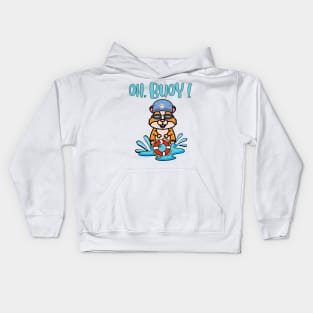 Oh Buoy - hamster Kids Hoodie